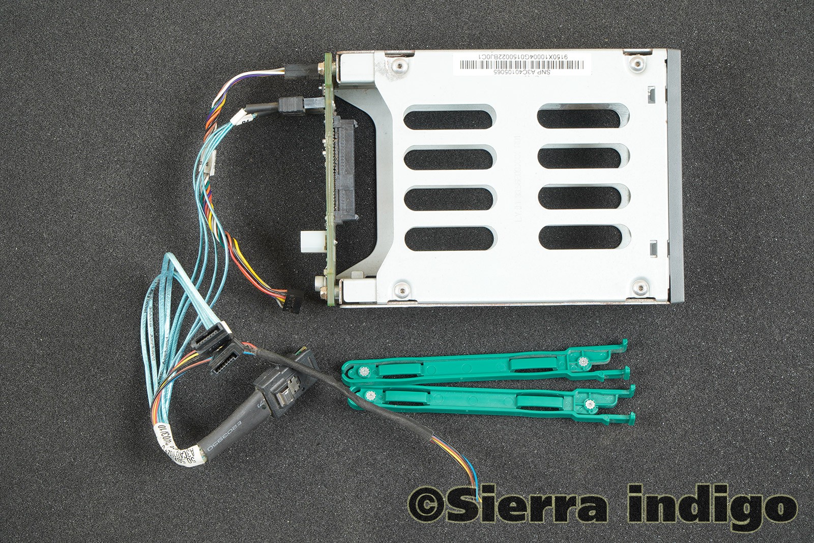 Fujitsu A3C40105065 Secondary HDD Cage with SAS Backplane & Cables