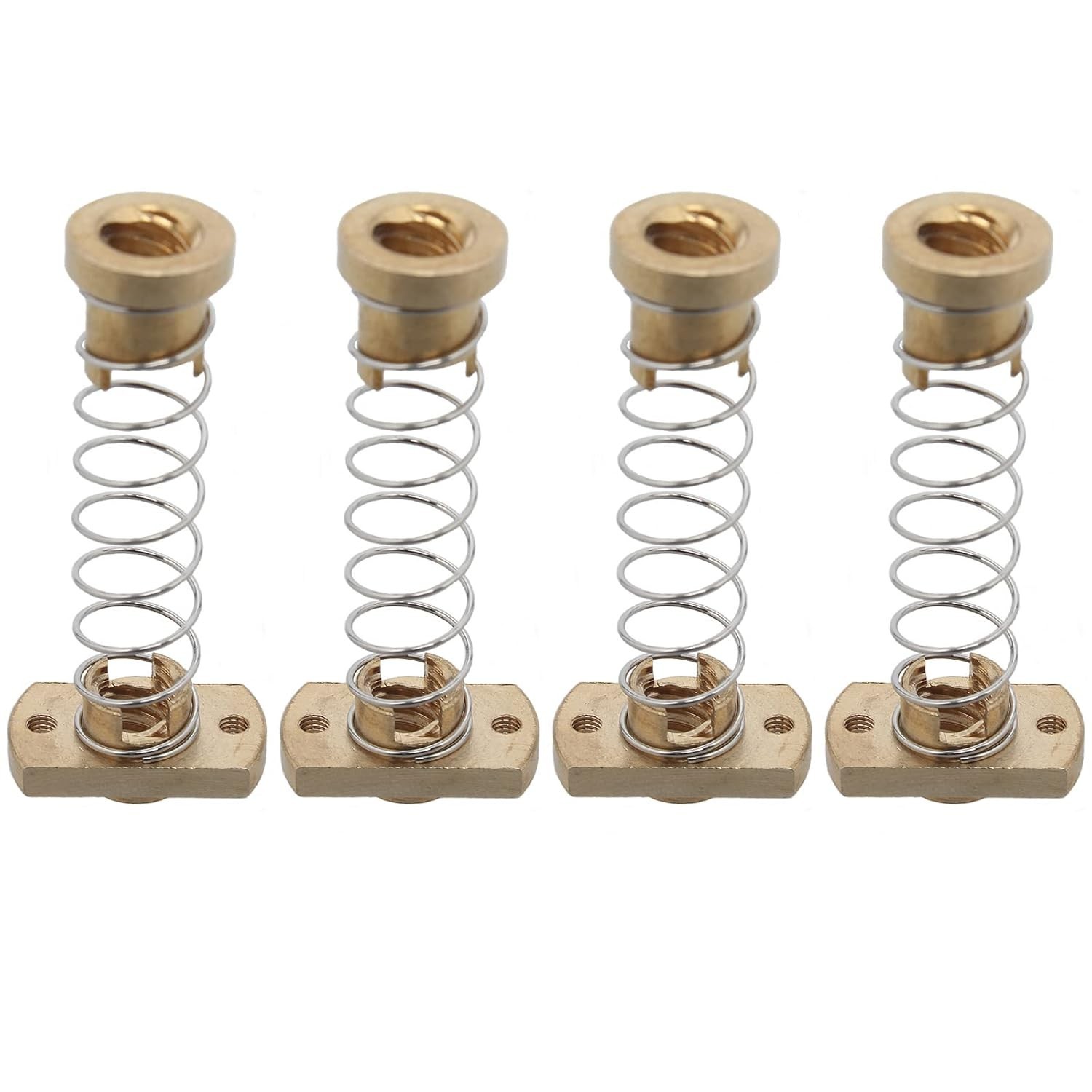 4 Pack CR10 Z Axis T8 anti Backlash Spring Loaded Nut Elimination Gap Brass Nuts