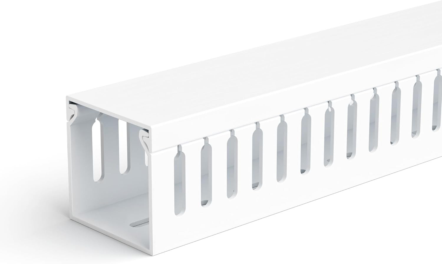 2"H X 2"W Cable Raceway, 6Ft under Desk Wire Management Channel White |