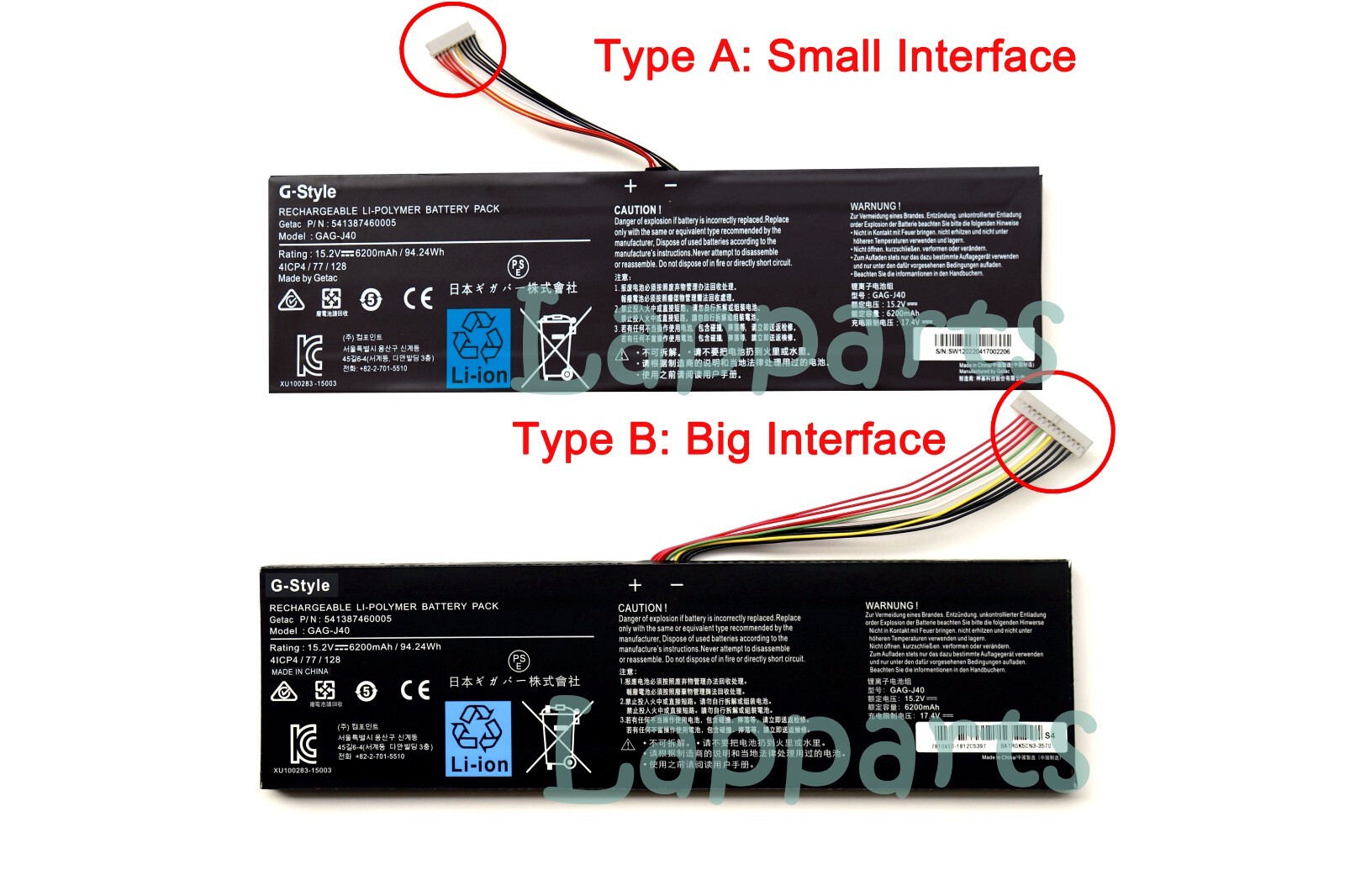 Genuine GAG-J40 Battery For Gigabyte Aero 14 V7 K7 15 15X XA 15W Y9 X9 Aorus 17
