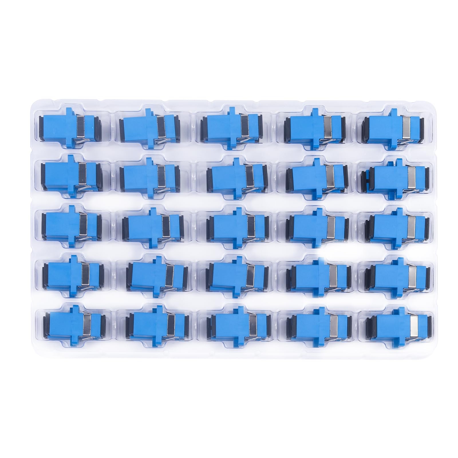 50 PCS SC to SC UPC Fiber Optic Coupler Adapter Singlemode Simplex Network