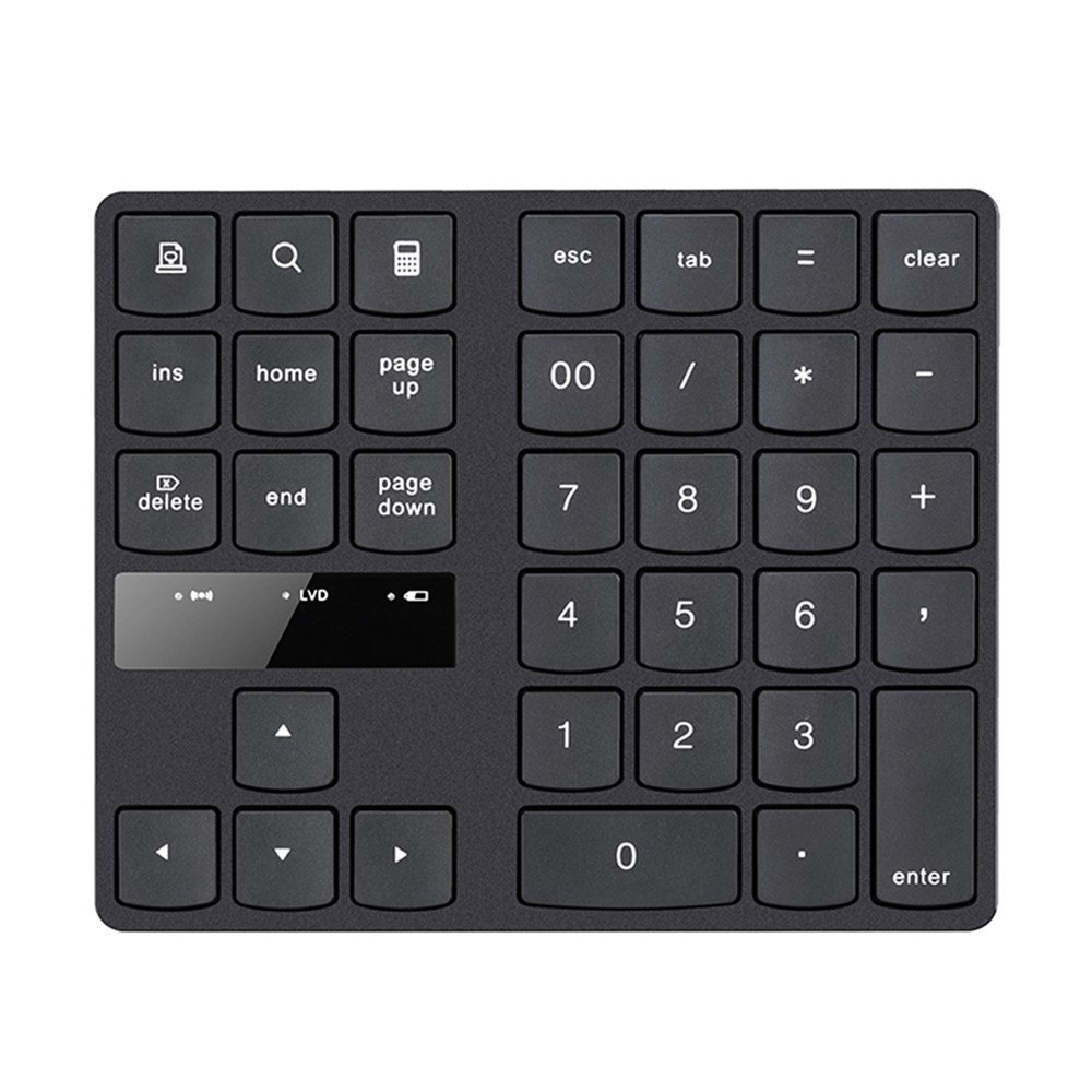 2.4g Wireless Digital Keyboard Charging 35 Keys Buttons Multimedia Number Keypad