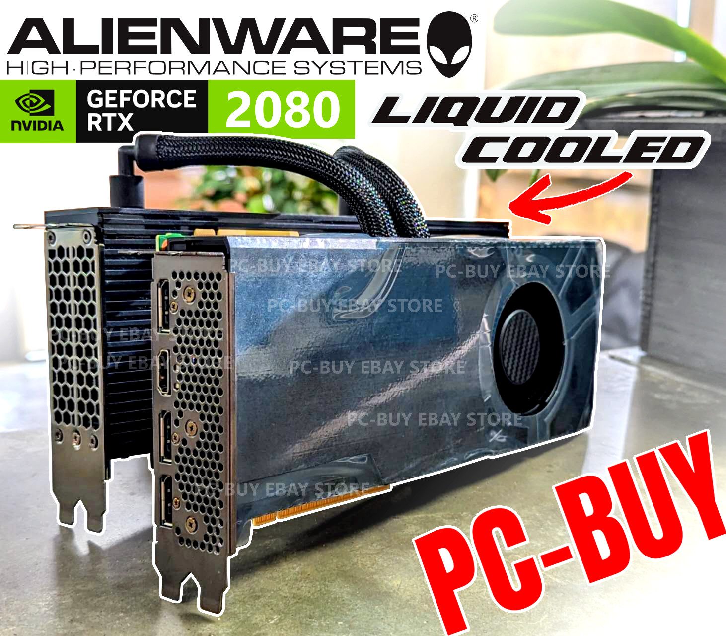 Alienware Dell Liquid cooled NVIDIA GeForce RTX 2080 8GB Graphics Card