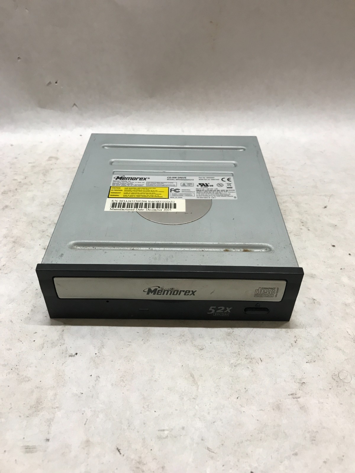 Memorex MRX523252AJI-2 CD RW Recorder IDE Internal CD Rom Drive - DW