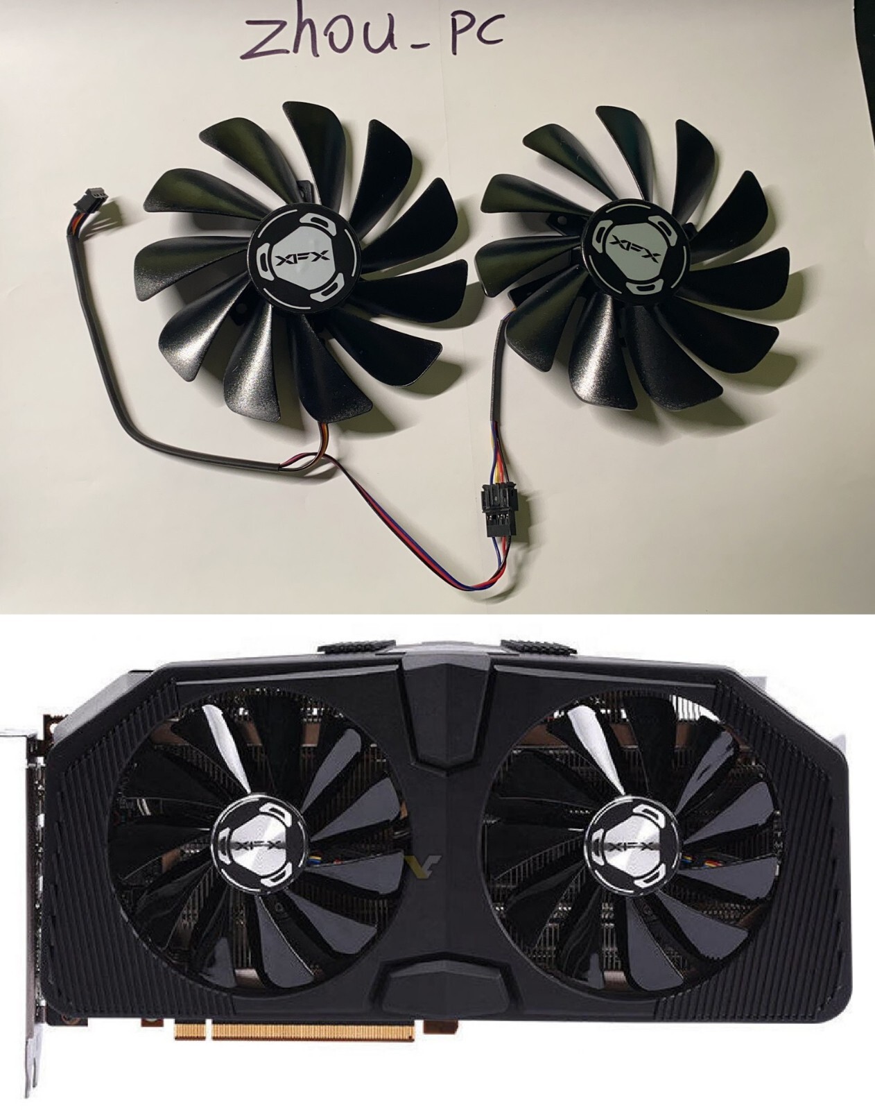 GPU Cooling Cooler Replacement Fan For XFX RX 5600/5700 XT RAW II