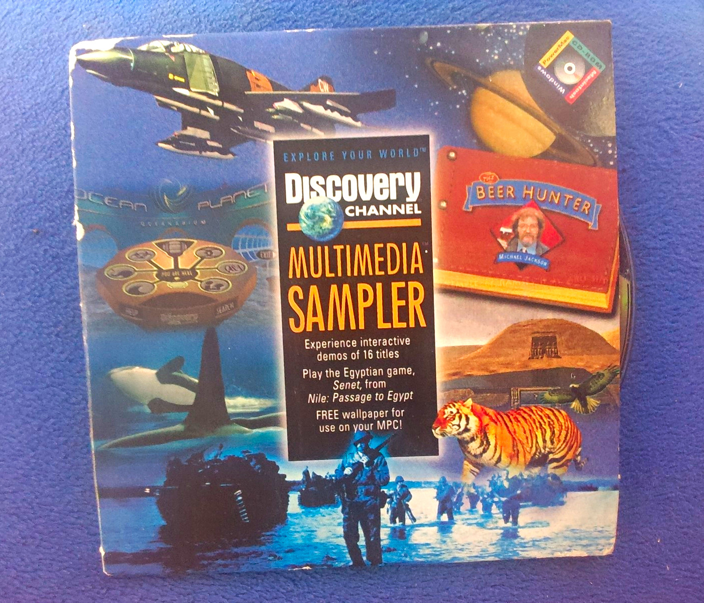 Discovery Channel Multimedia Sampler CD-ROM for Windows 3.1+ & Mac System 7.0+