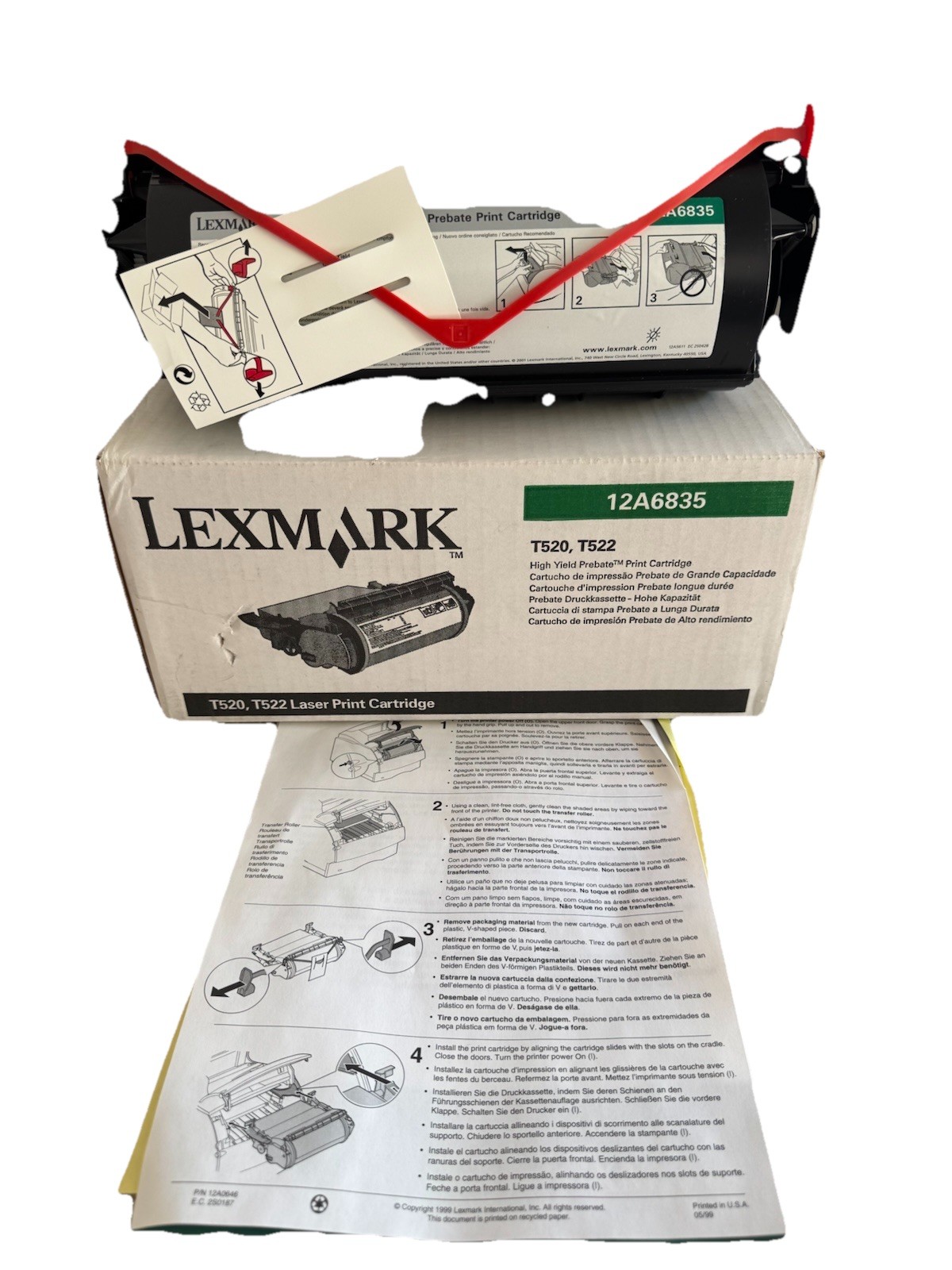 10 Virgin EMPTY Genuine Lexmark T520 T522 Laser Toner Cartridge 