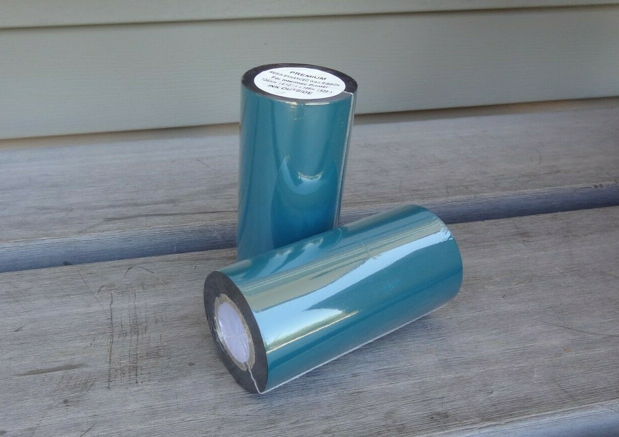 2 Rolls Thermal Transfer Ribbon Wax 4.10" X 500' for Intermec 3400 8646 Printer
