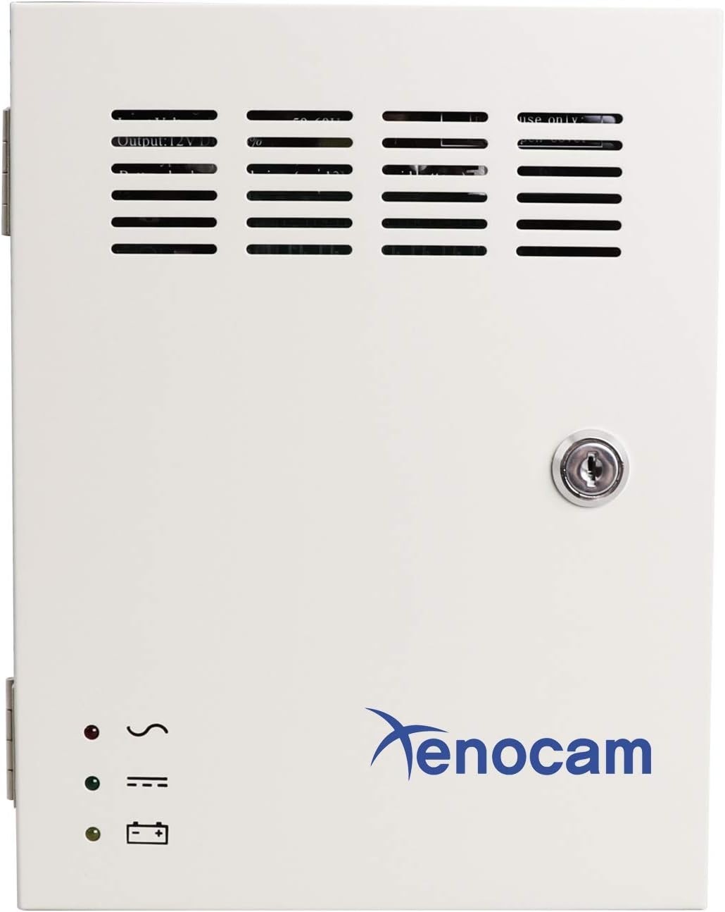 XENOCAM 9 Channel 9 Way 12V 10Amp DC Metal Boxed Cabinet Regulated Power Supply