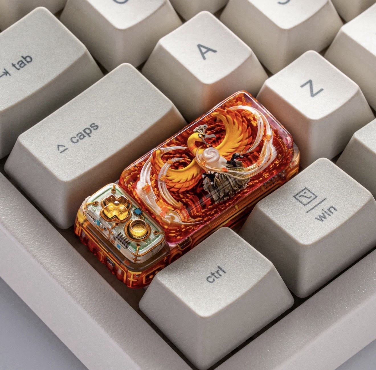 S-CRAFT SHINY HO-OH ARTISAN POKEMON KEYCAP