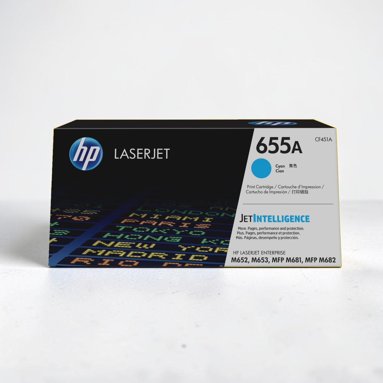 New Open Box HP 655A Magenta Original LaserJet Toner Cartridge, CF453A