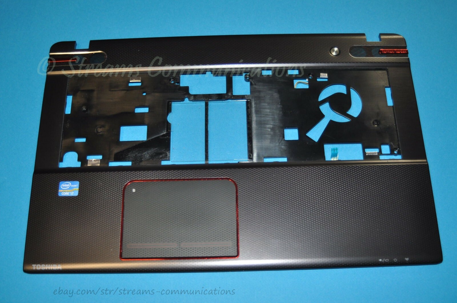 TOSHIBA Qosmio X870 X875 17.3" Laptop Palmrest + Touchpad + Power BTN V000280480
