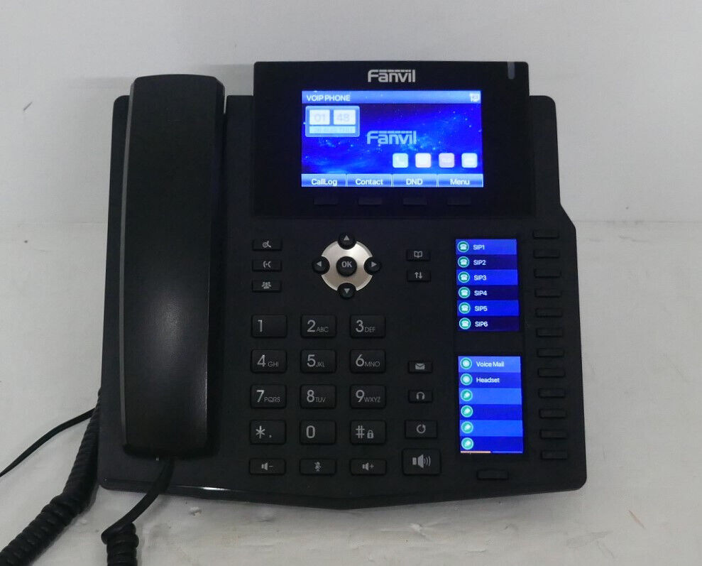 Fanvil X6 - 6 lines Enterprise IP Phone HD Voice Bluetooth PoE