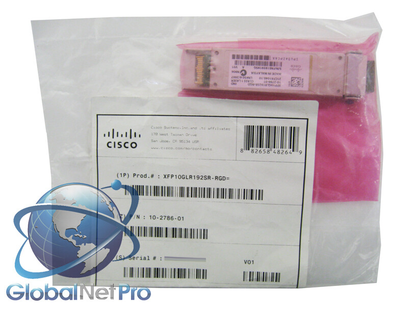 NEW SEALED GENUINE CISCO XFP10GLR192SR-RGD - Multirate 10GBASE-LR - LIFETIME WAR