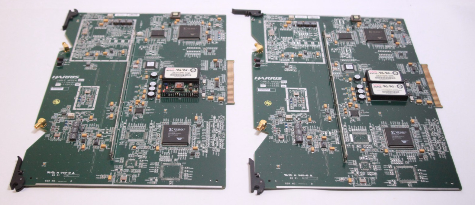 LOT OF 2 HARRIS CABLE MODEM BM12 021-115430-001 101-115430-001 READ