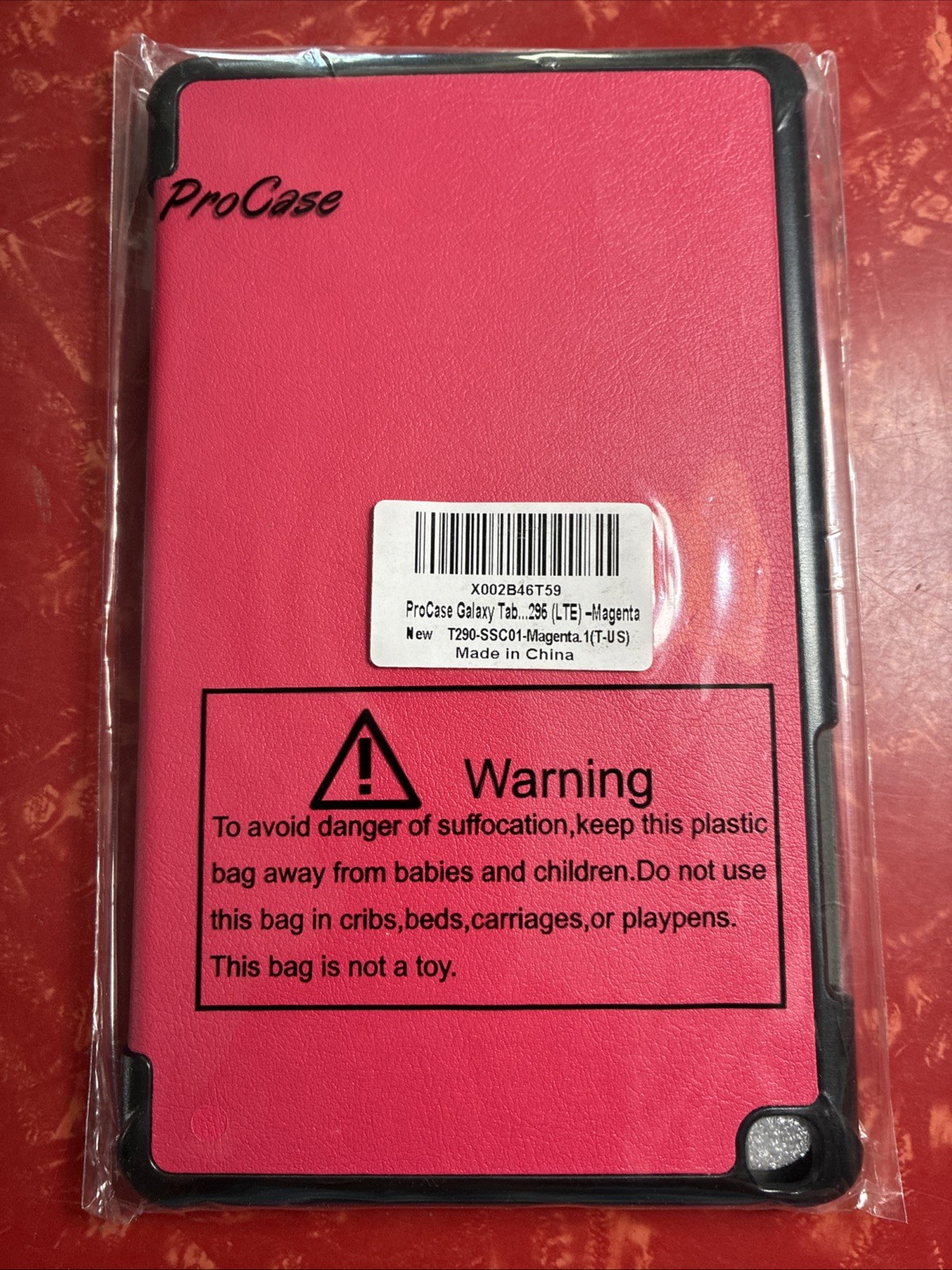 ProCase Cover for Samsung Galaxy Tablet 296 LTE Magenta T290-SSC01 NEW SEALED