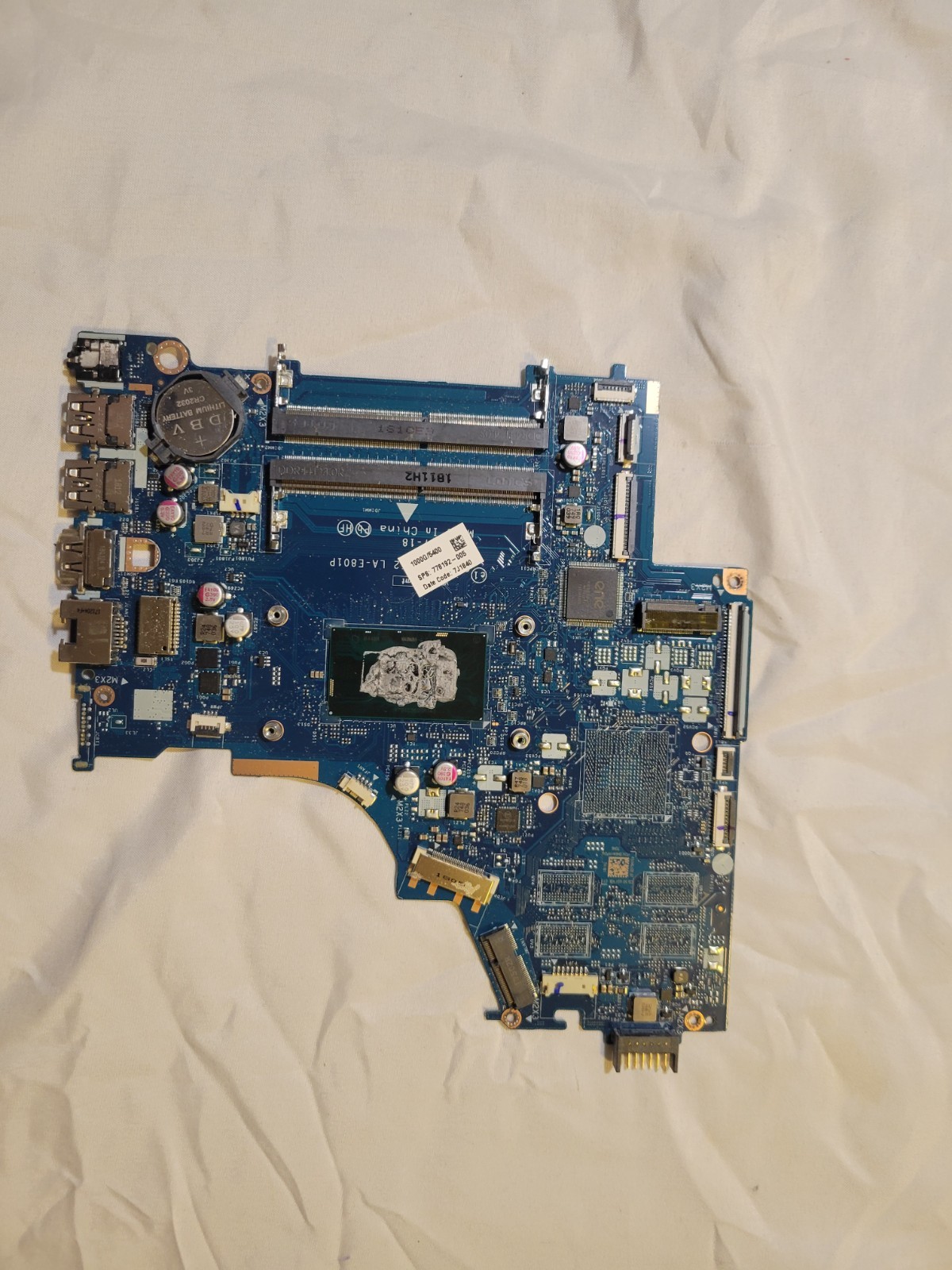 HP 15-bs051cd Motherboard i3-7th Gen 924751-601 Tested Genuine
