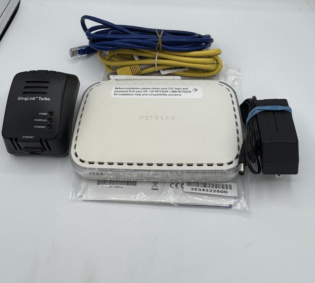 Netgear - DG834G Wireless-G Broadband Router With Sling link Plug