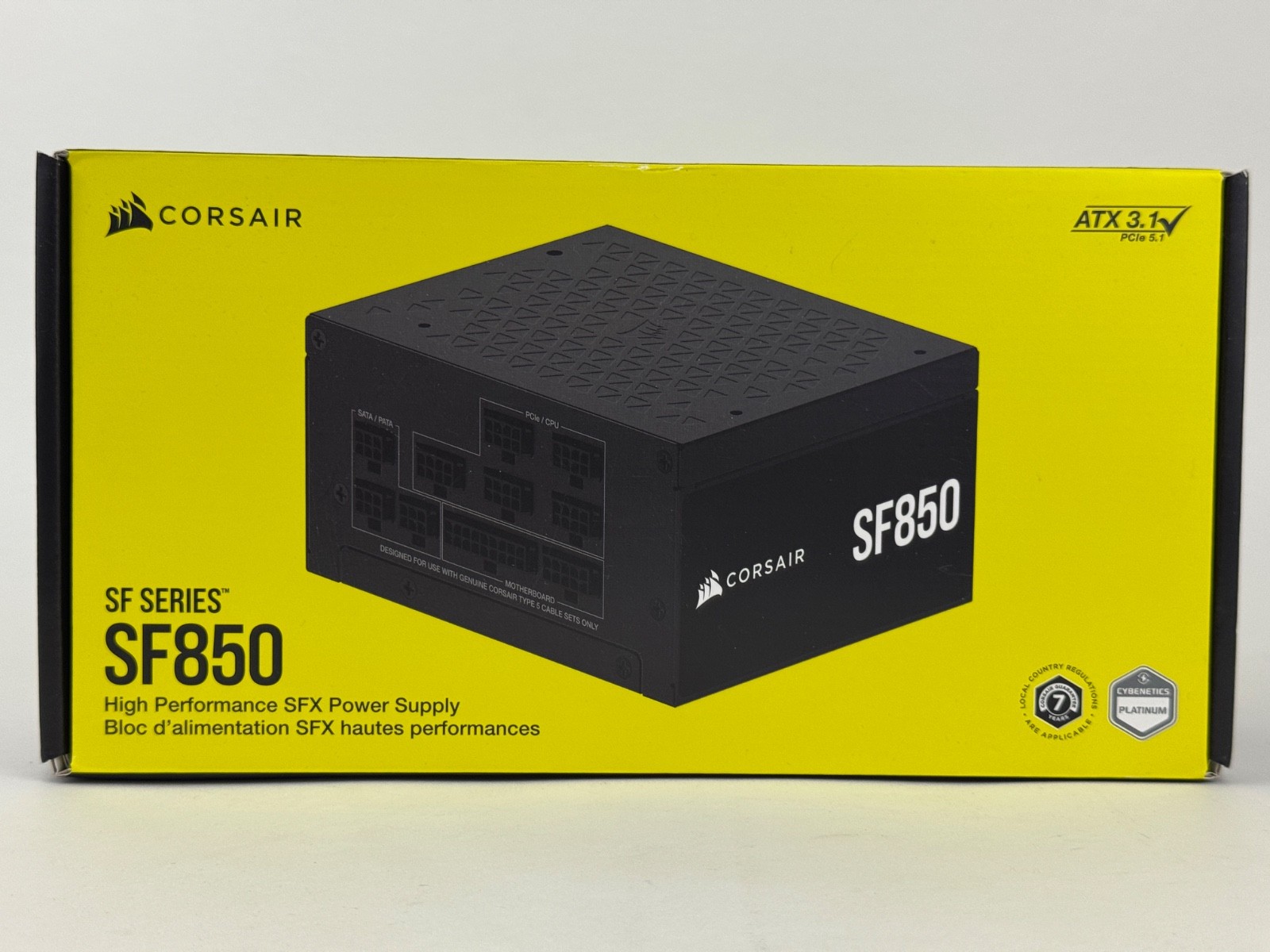 Corsair SF Series SF850 80+ Platinum SFX PC Computer Power Supply (2024) SFF ITX