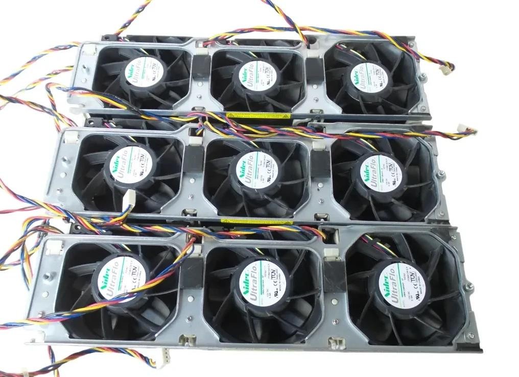 Lot 3 SET OF 3X NICE Supermicro Nidec UltraFlo V80E12BHA5-57 FAN-0126L4 Fans