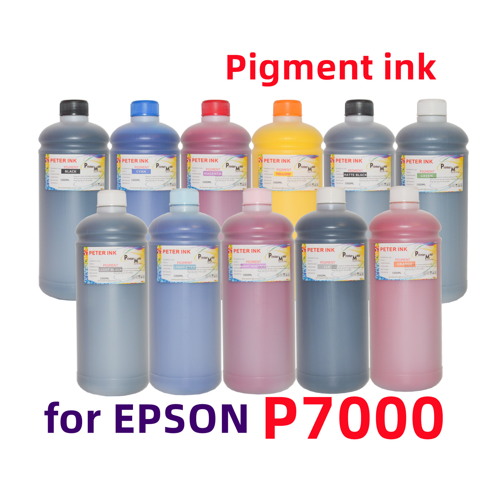 11X1Liter Premium Pigment refill ink for SureColor SC P7000 Printer