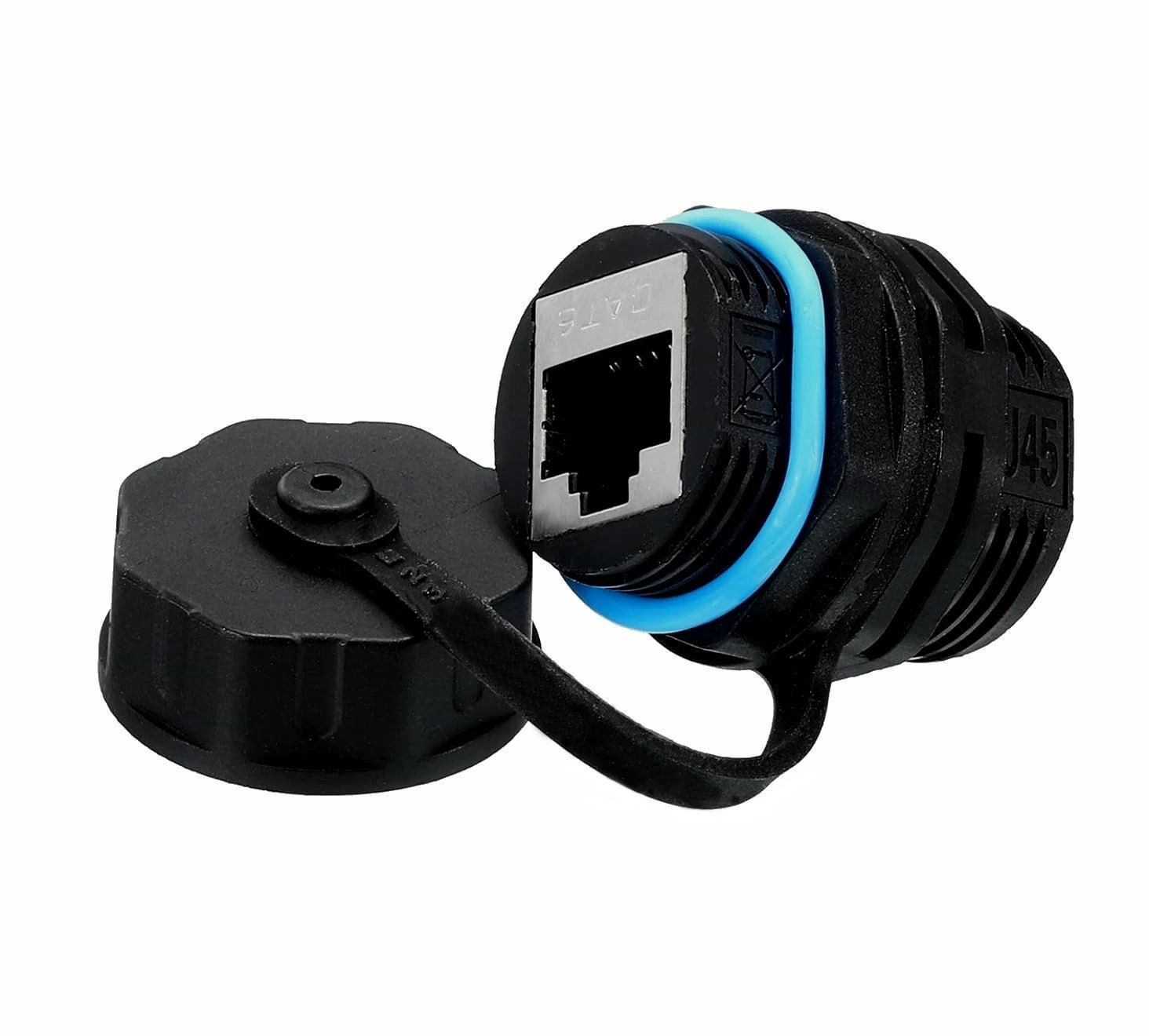 1/4/6 PCS CAT6 RJ45 Panel Mount Coupler Bulkhead Ethernet LAN PassThru Connector