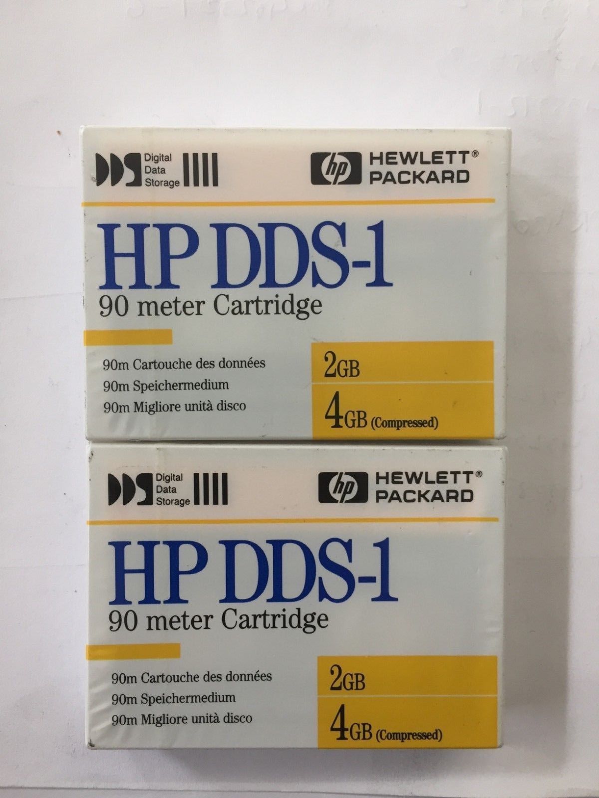 Hewlett Packard DDS-1 / 90 Meter - 2GB Digital Data Storage Cartridge X 2