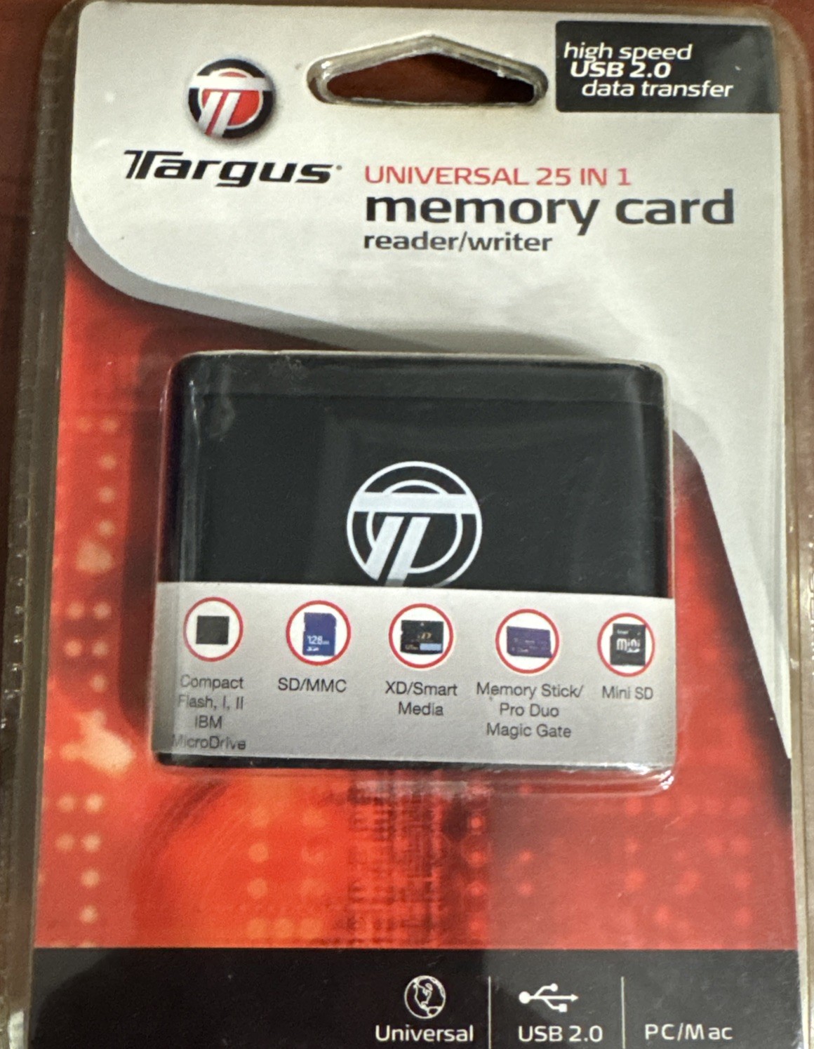 Memory Targus High Speed 2.0 Memory Card Reader/Writer TGR-CRD25