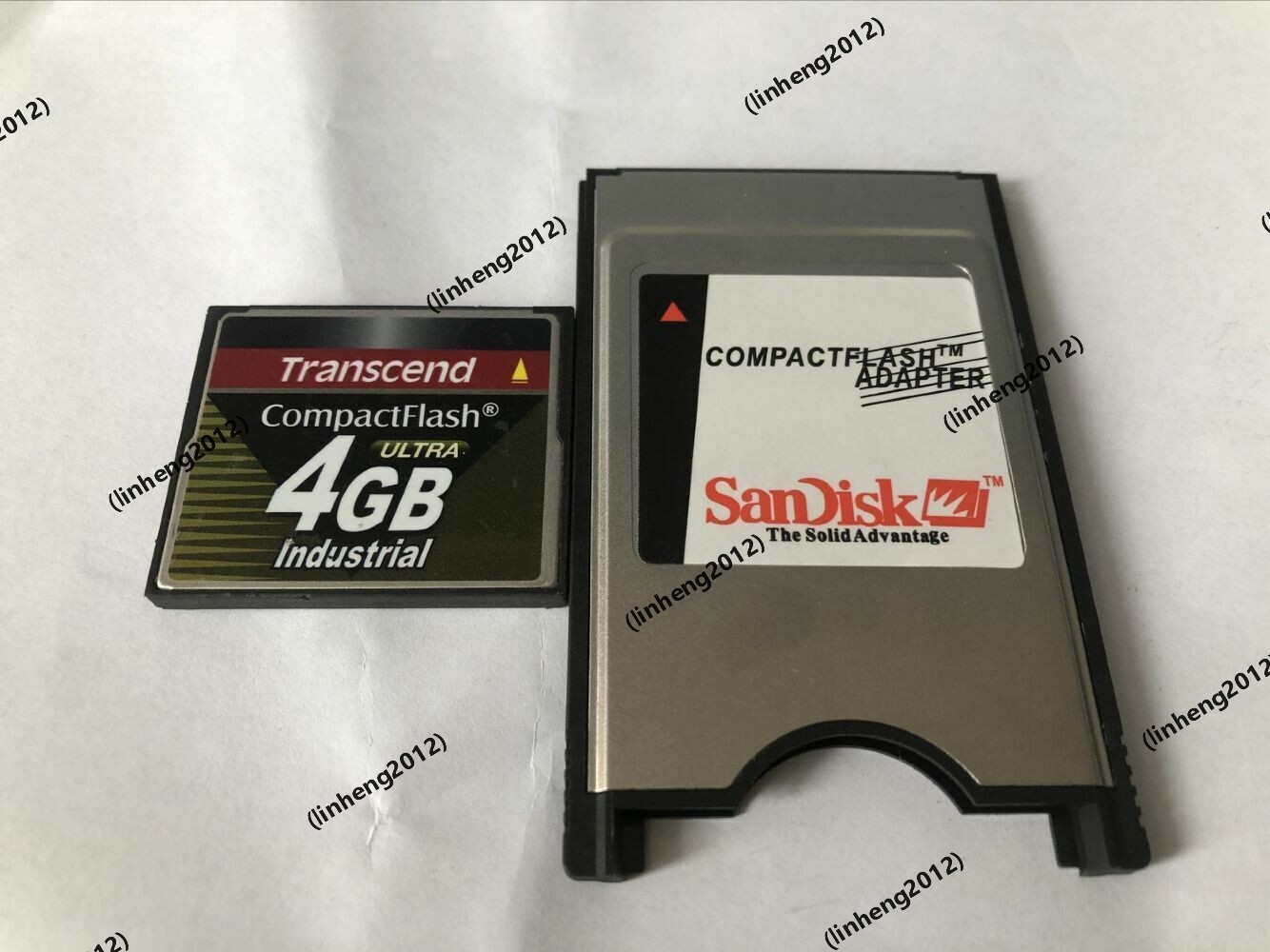 Transcend 4GB INDUSTRIAL Compact Flash +ATA PC card PCMCIA Adapter