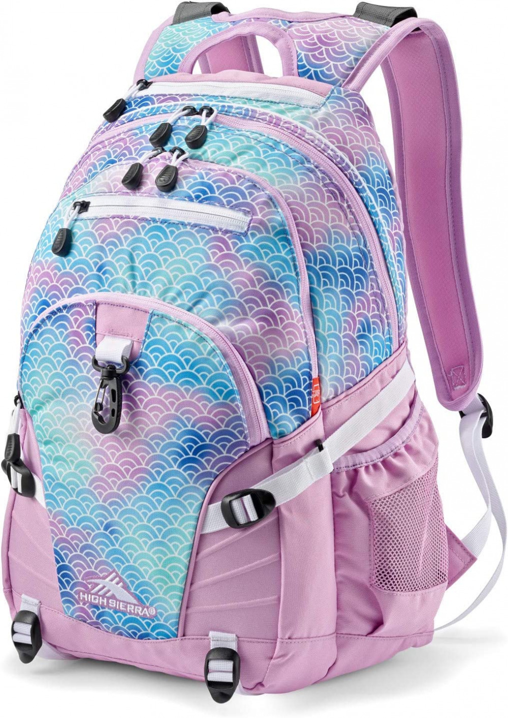 High Sierra Loop-Backpack, School, Travel, or Work One Size, Rainbow Scales 