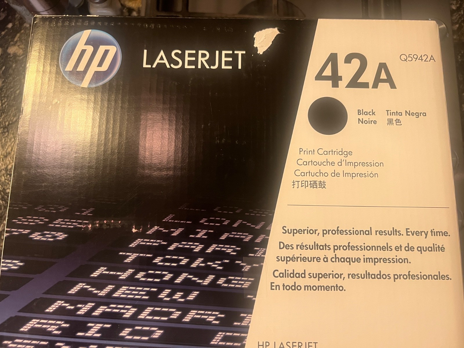 HP 42A black toner (Q5942A) - Excellent