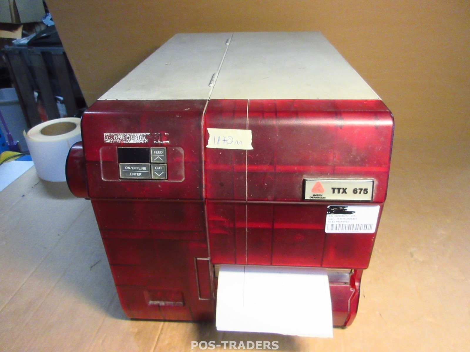 AVERY TTX 675 Direct Thermal Transfer Label Printer Parallel Serial 1178 METERS