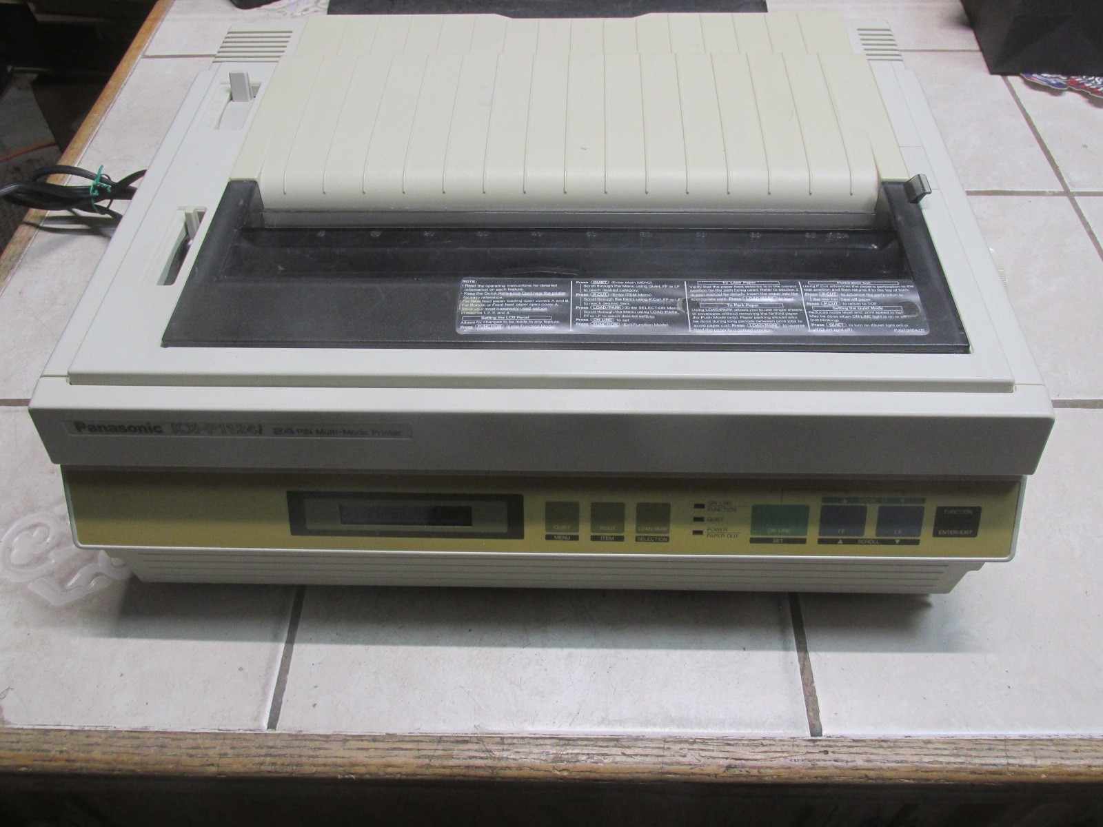 Panasonic KX-P1124 Point of Sale Dot Matrix Printer