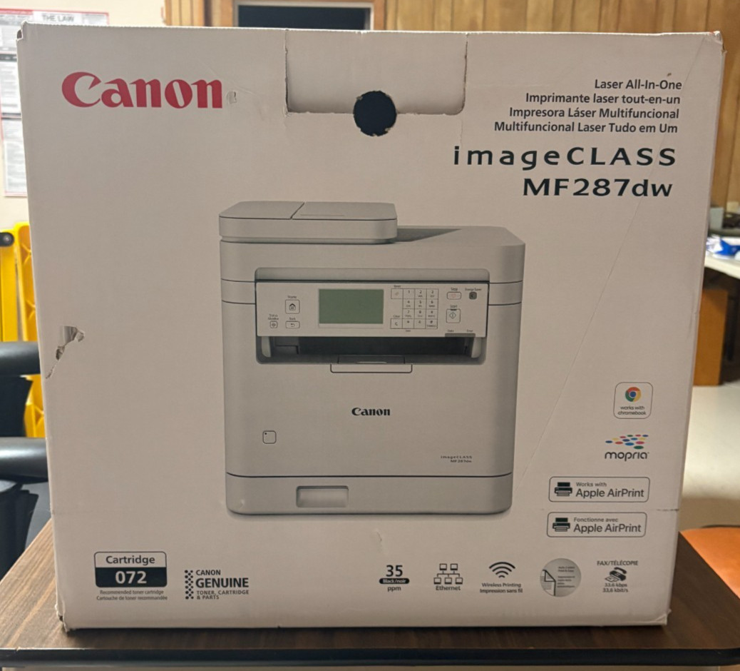 Canon imageCLASS MF287dw All in One, Wireless, Brand New Sealed Retail Box