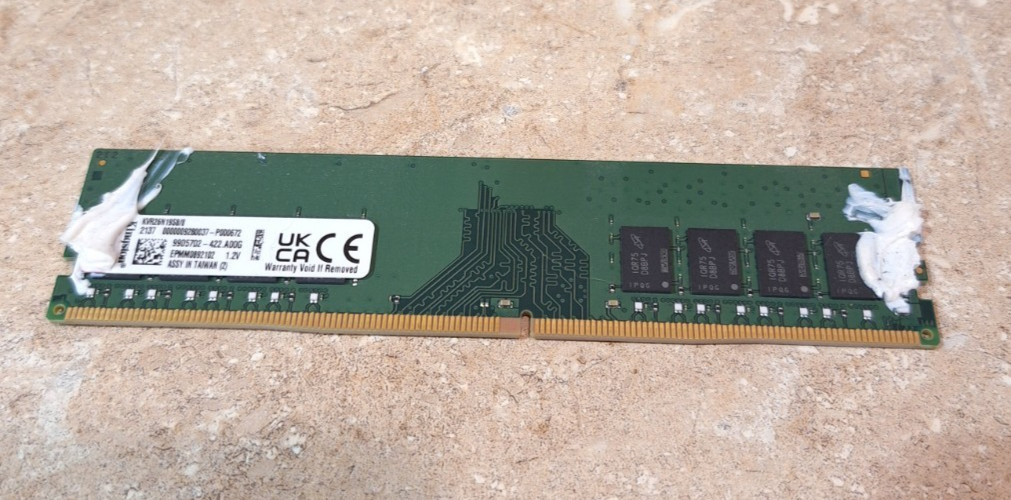 8GB Kingston Memory KVR26N19S8/8 ValueRAM DDR4 8 GB DIMM 288-pin RAM Memory