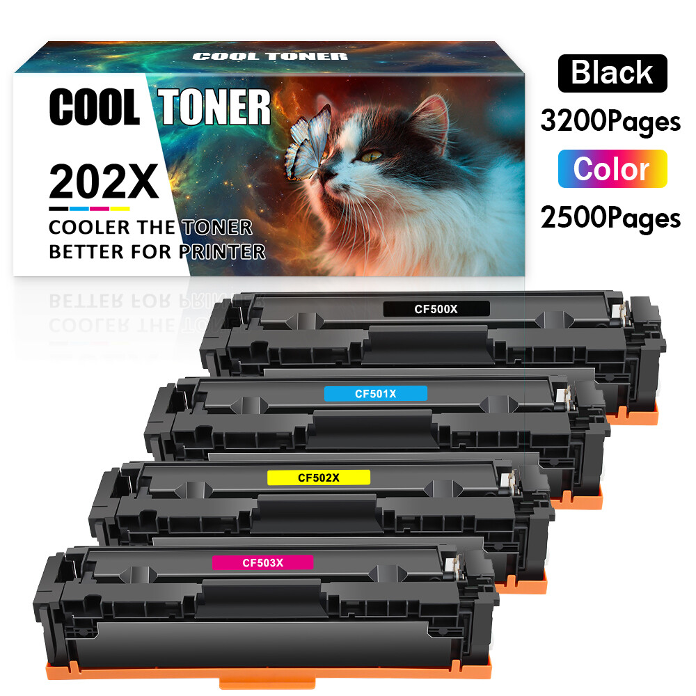 Toner For HP CF500A 202A CF500X 202X Color LaserJet Pro MFP M281fdw M254dw M281
