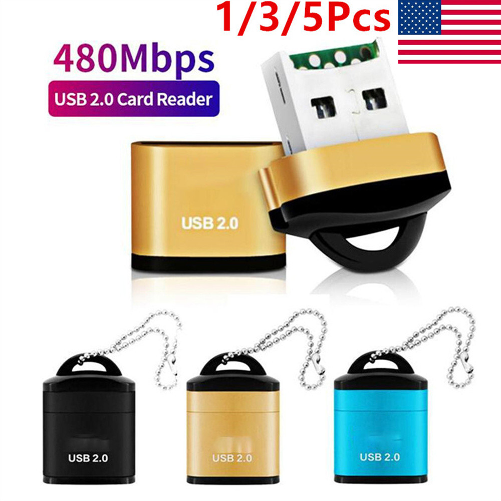 1-5X Memory Card Reader To USB2.0 Adapter for Micro SD SDXC SDHC TF Memory Card