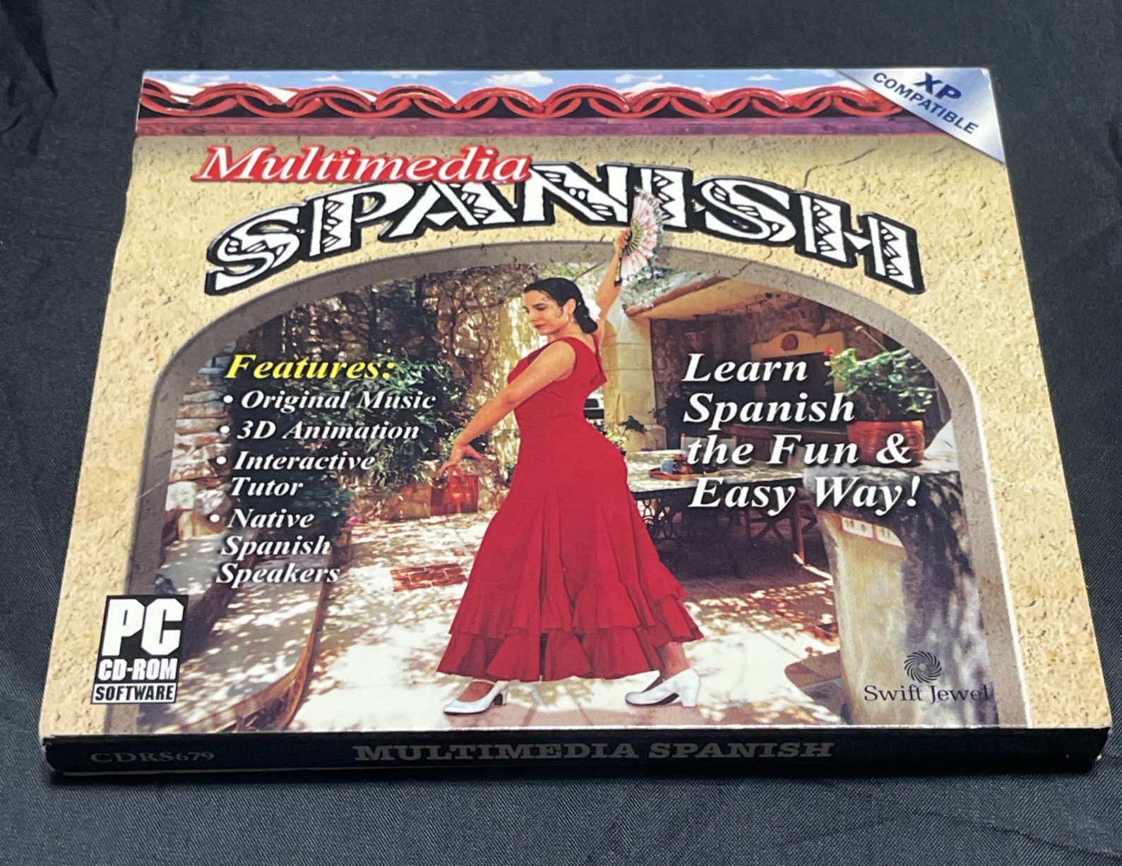 Multimedia Spanish Swift Jewel New Factory Sealed CD-ROM Learn Spanish Easy Way