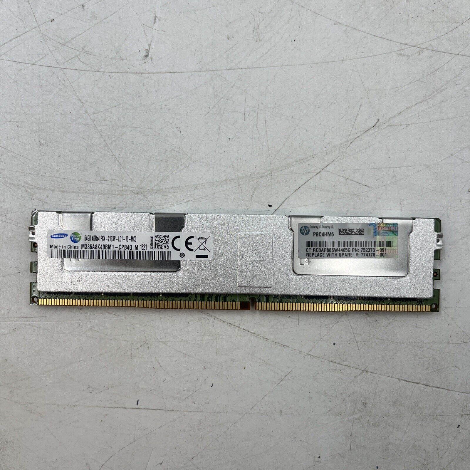 LOT OF 16 SAMSUNG 64GB 4DRx4 DDR4 PC4-2133P Server RAM #2