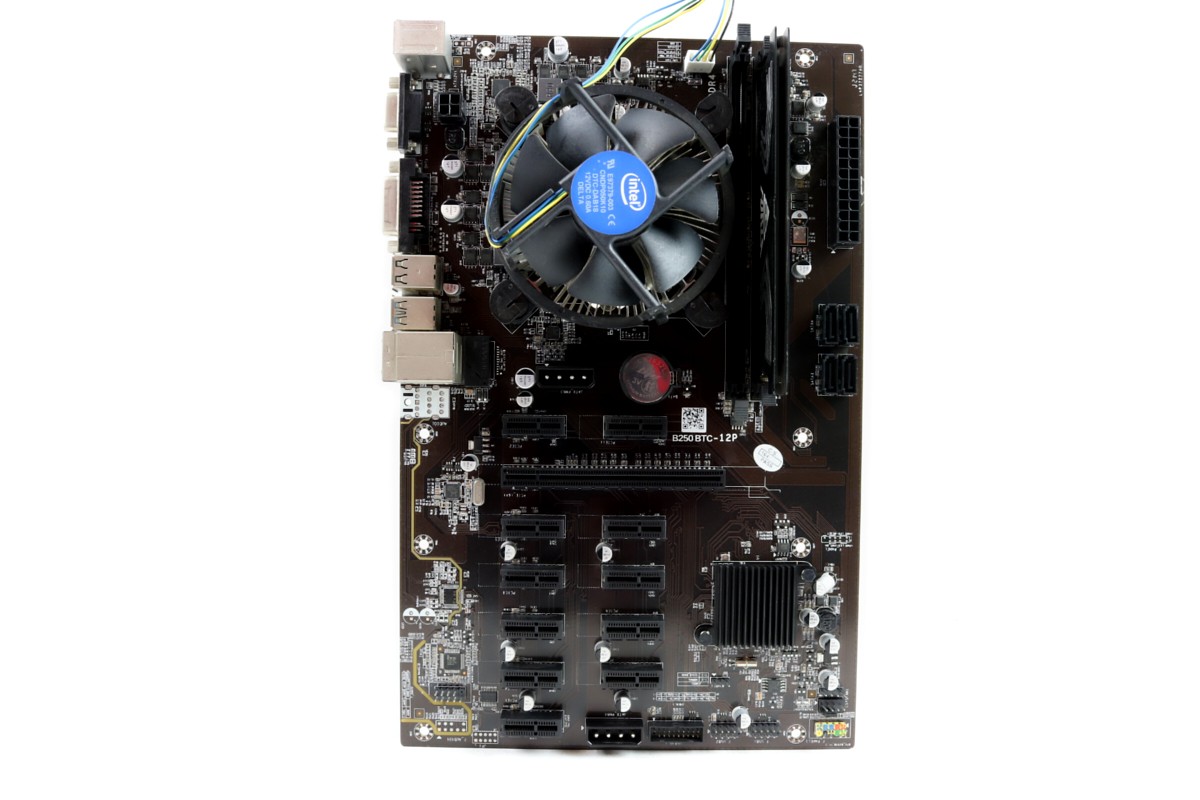 Full Kit MB/CPU/RAM- B250 BTC 12P ATX Intel Mining Motherboard | Fast Ship, U...