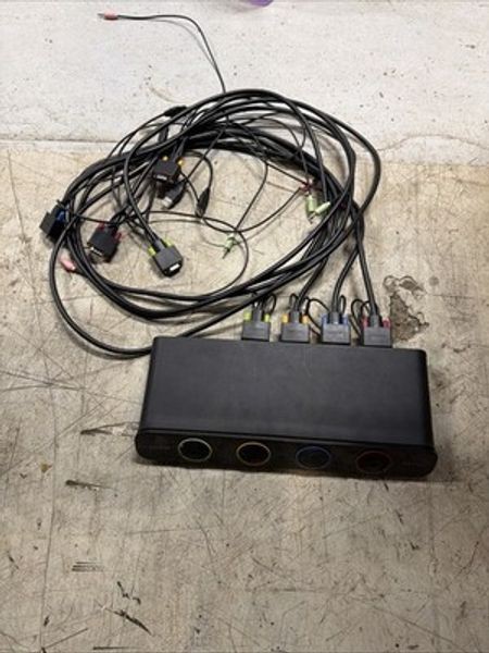Belkin SOHO F1DS104L KVM Switch With Audio, TESTED