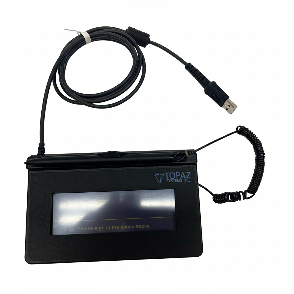 Topaz Systems T-S460-HSB-R SigLite 1x5 Electronic LCD Signature Pad USB Works