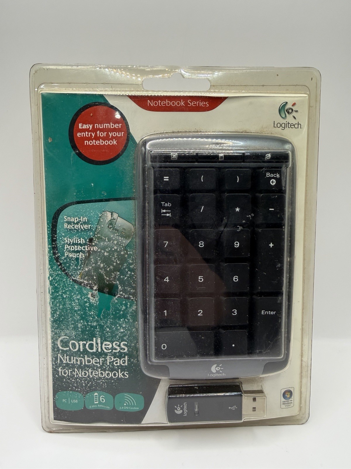 Logitech Cordless Number Pad 920001256 Wireless Key Pad for Notebooks NEW NIB