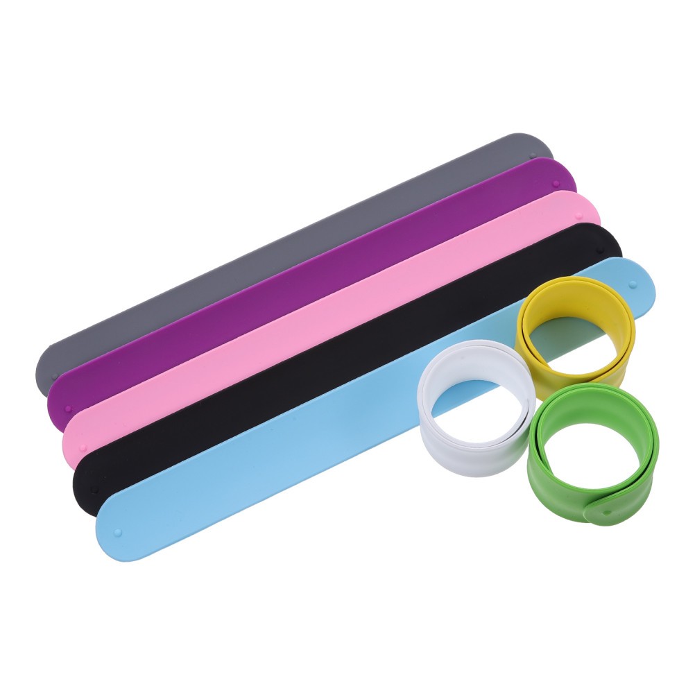 8Pcs Elastic Silicone Cable Wraps with Steel Snap Fastener for Home Storage