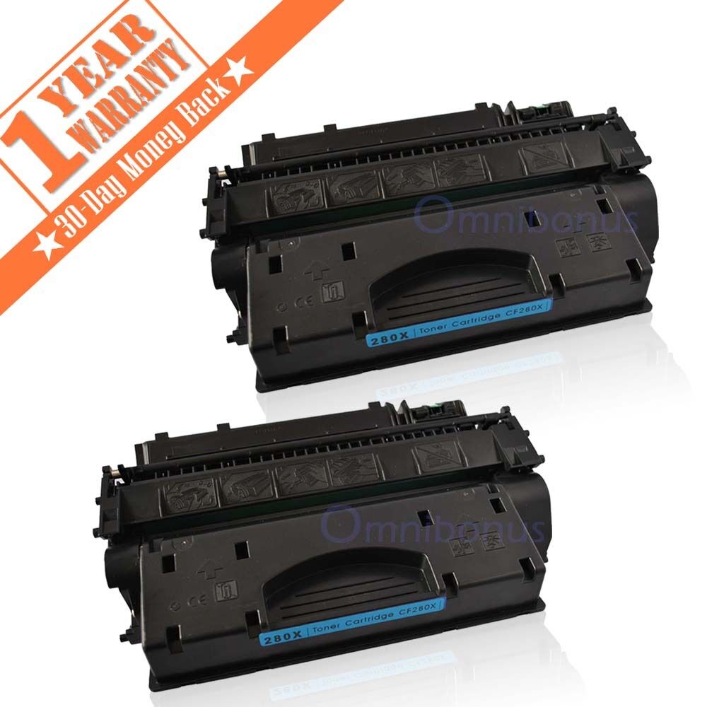 2PK CF280X High Yield Toner Cartridge For HP 80X LaserJet Pro 400 M401dn M425dn