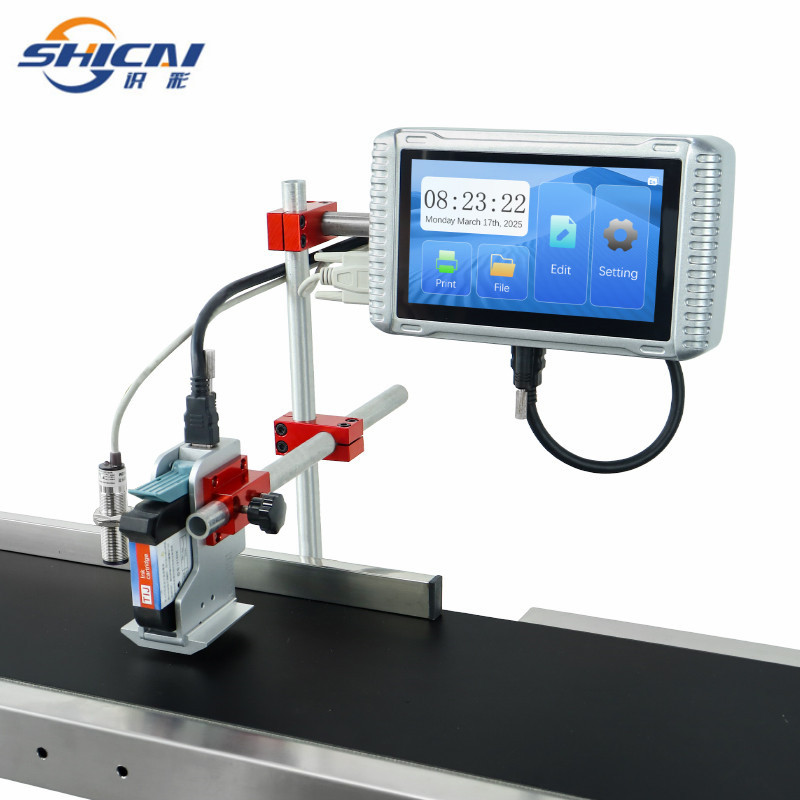 12.7mm Auto Online Inkjet Coder Printer Date Batch No Conveyor