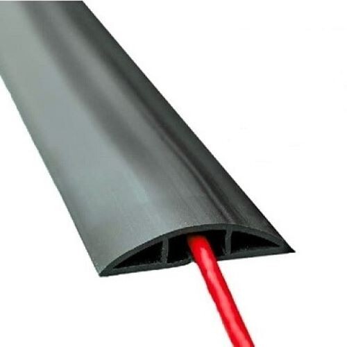 FLOOR CORD COVER Kable Kontrol 6 ft black PVC office cable safety NEW