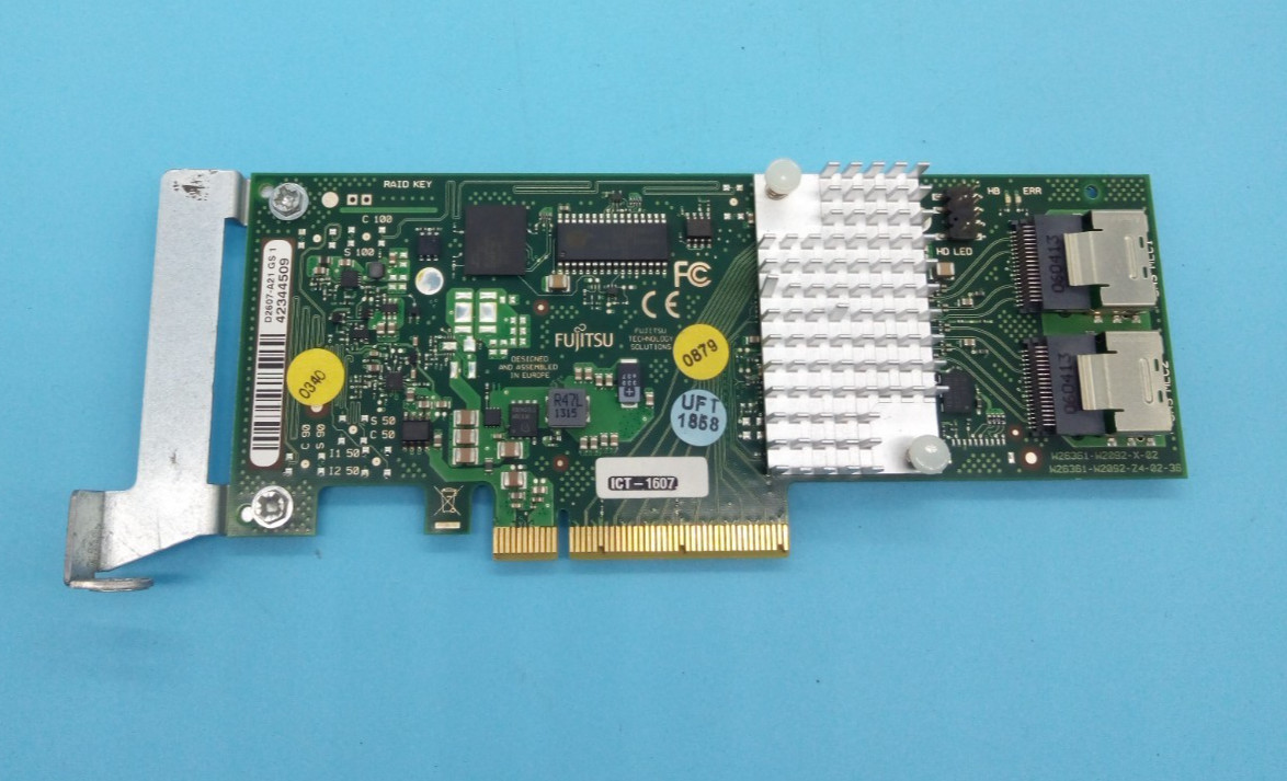 FUJITSU D2607-A21 GS1 PCI-EXPRESS SAS RAID CONTROLLER CARD #GK14486