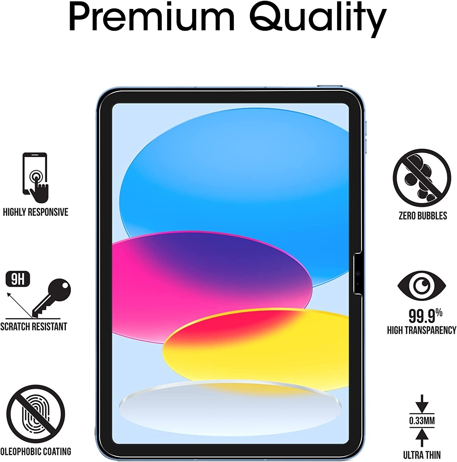 Apple 11-inch iPad (A16) Screen Protector Tempered Glass For 2025 iPad 11th Gen