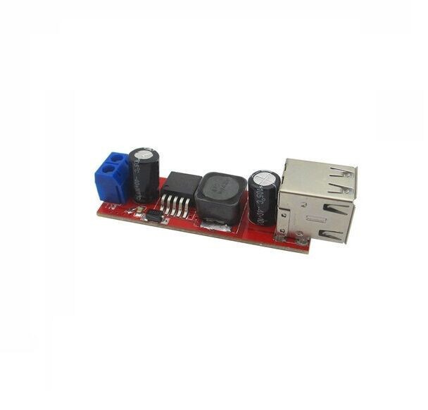 1pc Dual USB Output DC-DC Step Down Power Module 9V/12V/24V/36V to 5V USB 3A NEW